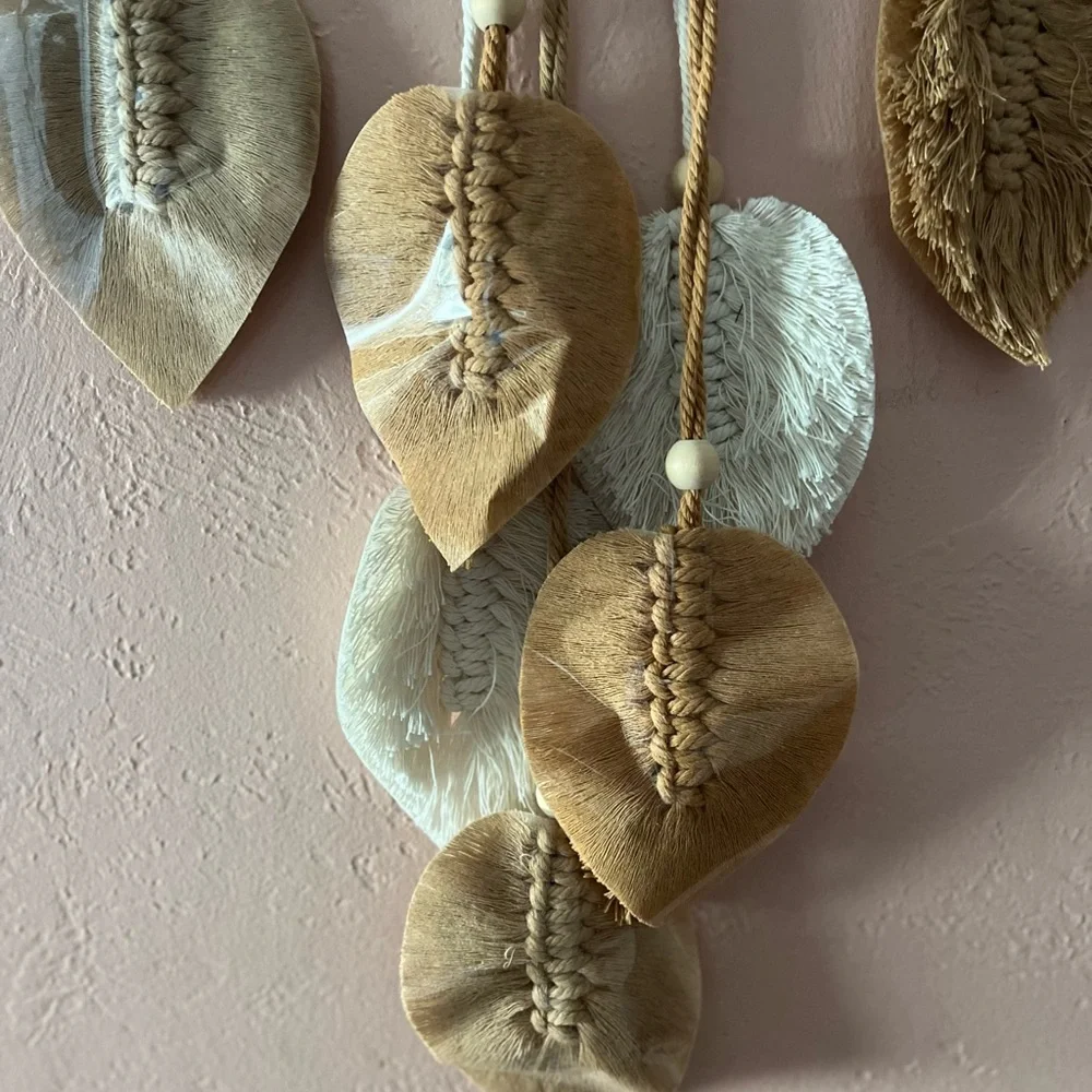 Boho Macrame Feather Wall Hanging: Nature Inspired Yarn Art, macrame